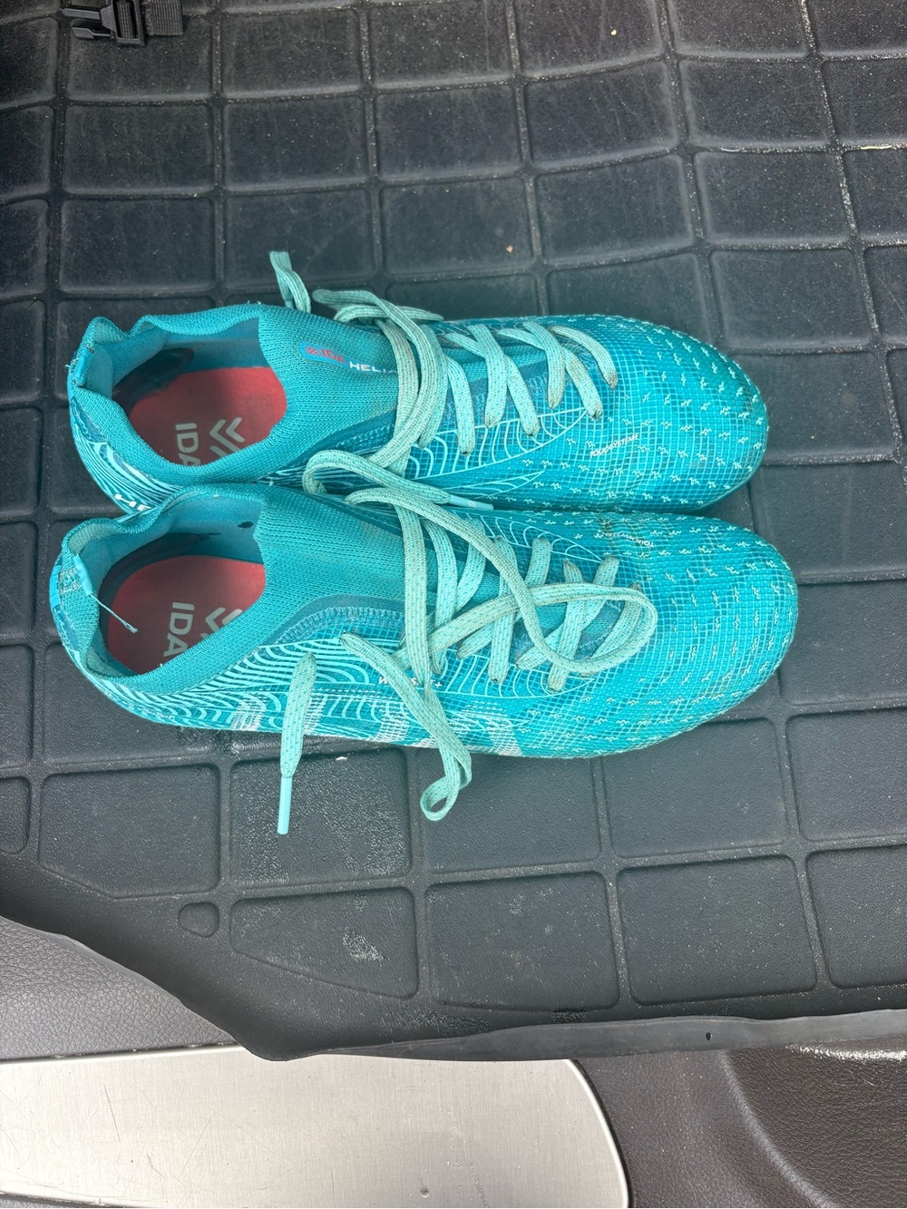 Teal Athletic Sneakers with Light Teal Laces